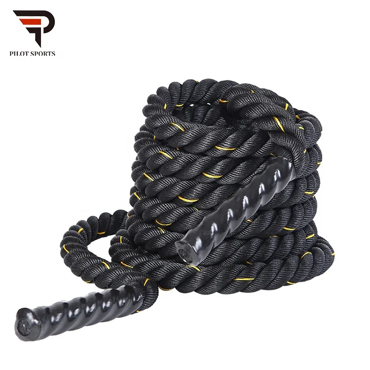 High-quality gym strength training battle rope with nylon sets training battle rope