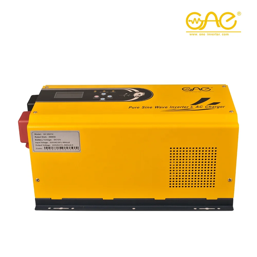 1kw 2kw 3kw 5kw 6kw Power Inverter Solar Pure Sine Wave Inverter 24v 110v 12v to 220v Low Frequency Off Grid Single GI TOP ONE