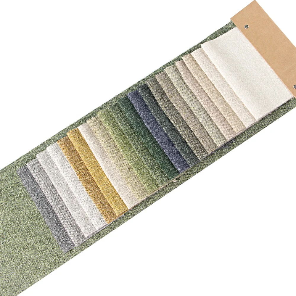 Wholesale 100%polyester sofa fabric linen looks plain woven fabric nice mixed color quality  design for furniture fabrics