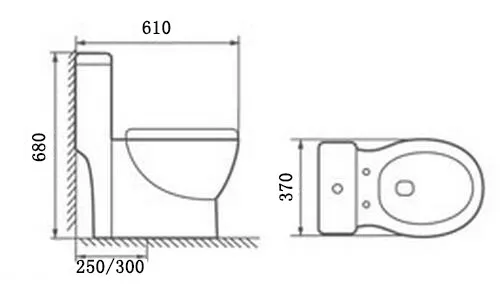 Pakistan 100mm Roughing-in Sanitary Wares Bathroom S-trap One Piece Bowl Floor Porcelain