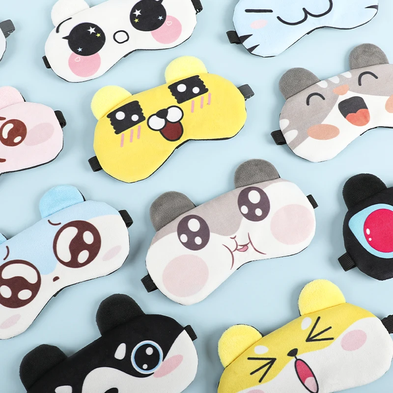 Custom Printed Cute Animal Sleeping Eye Mask with Moisturizing & Nourishing Features Personalized Logo