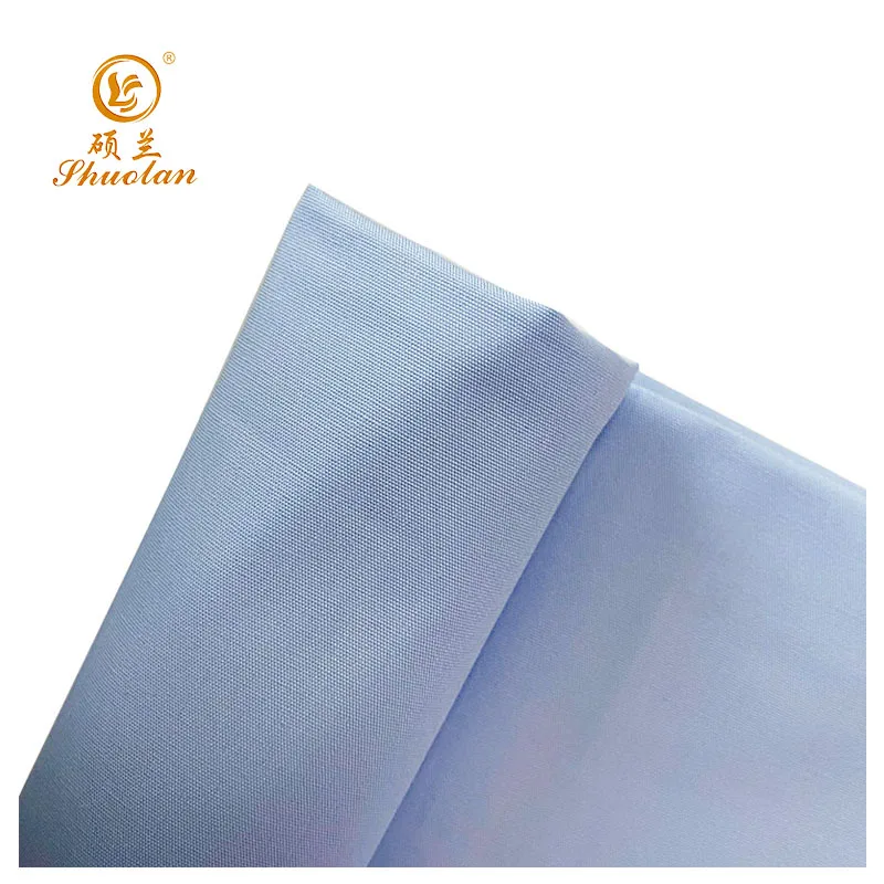 100% cotton water repellent fire proof anti static breathable wrinkle free easy care chlorine resistant cheap fabric for garment