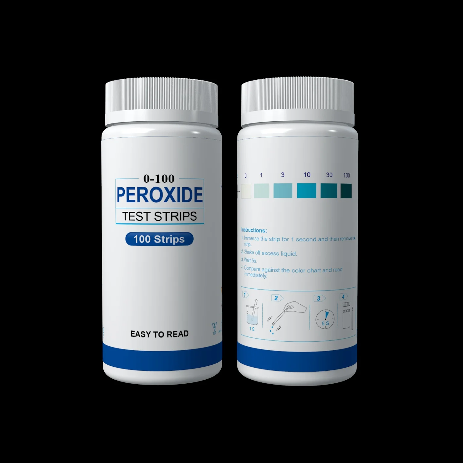 Water Peroxide H2O2 Test Strips Use For Swimming Pool Water Peroxide Test  Kits