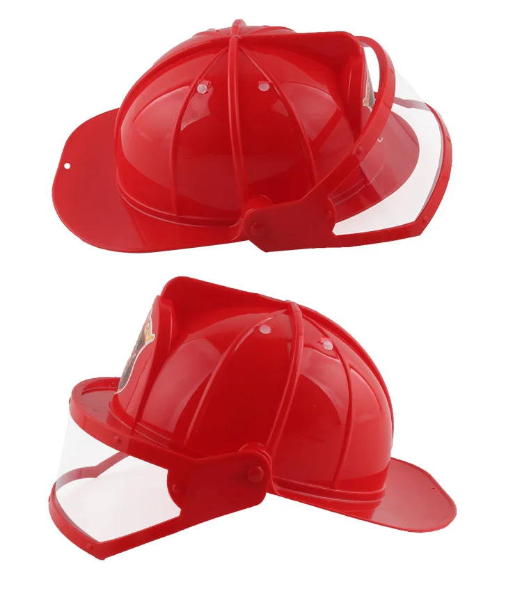 Kids Firefighter Fireman Cosplay Costume Waterproof Jacket Uniforms Clothes Role Play Toy Funny Halloween Party Game Gift