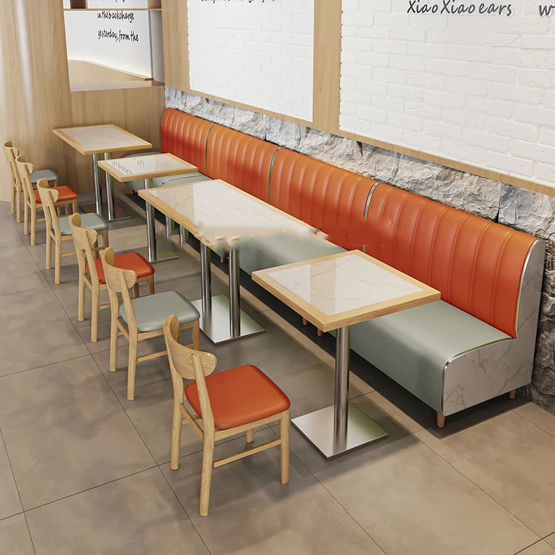 Pizza Shop Fast Food Restaurant Cafe Shop Seating Furniture Leather Sofa Booths For Restaurant Modern