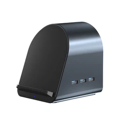 10 in 1 type c multifunctional hub Fast charging USB3.0 RJ45 1000Mbps PD100W wireless charging  Laptop Converter