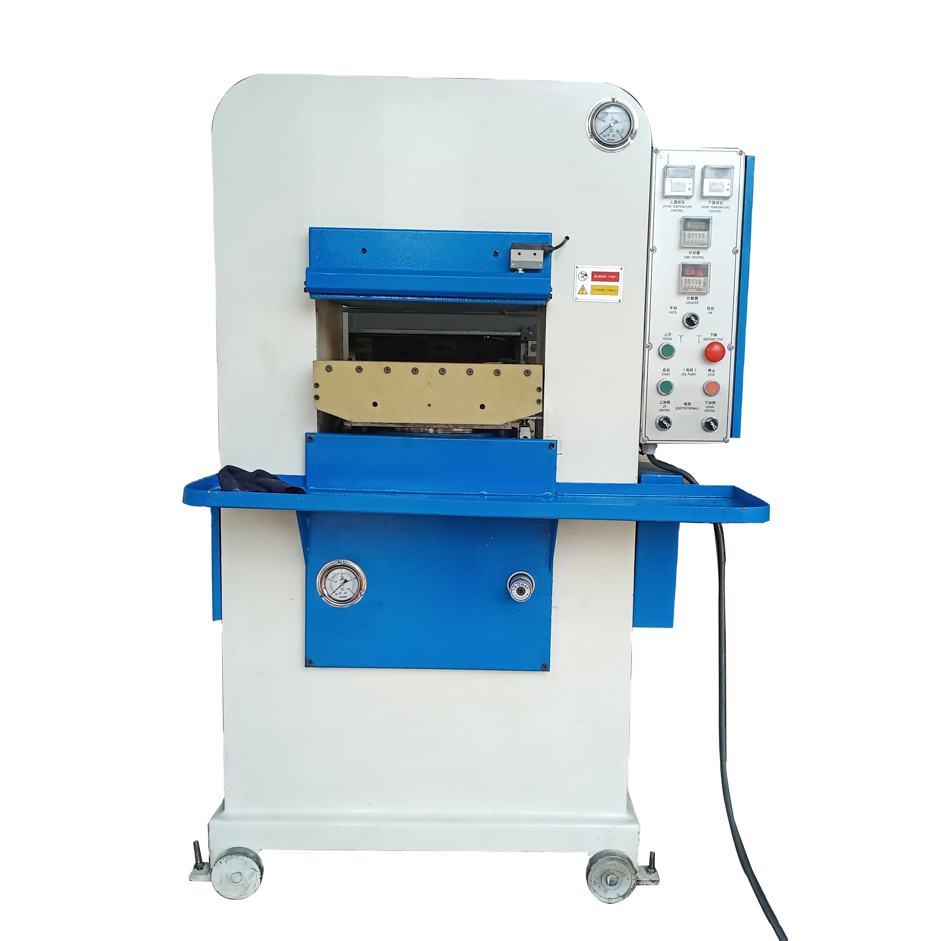 high quality 40T  Hydraulic leather embossing  machine with pressure maintaining function