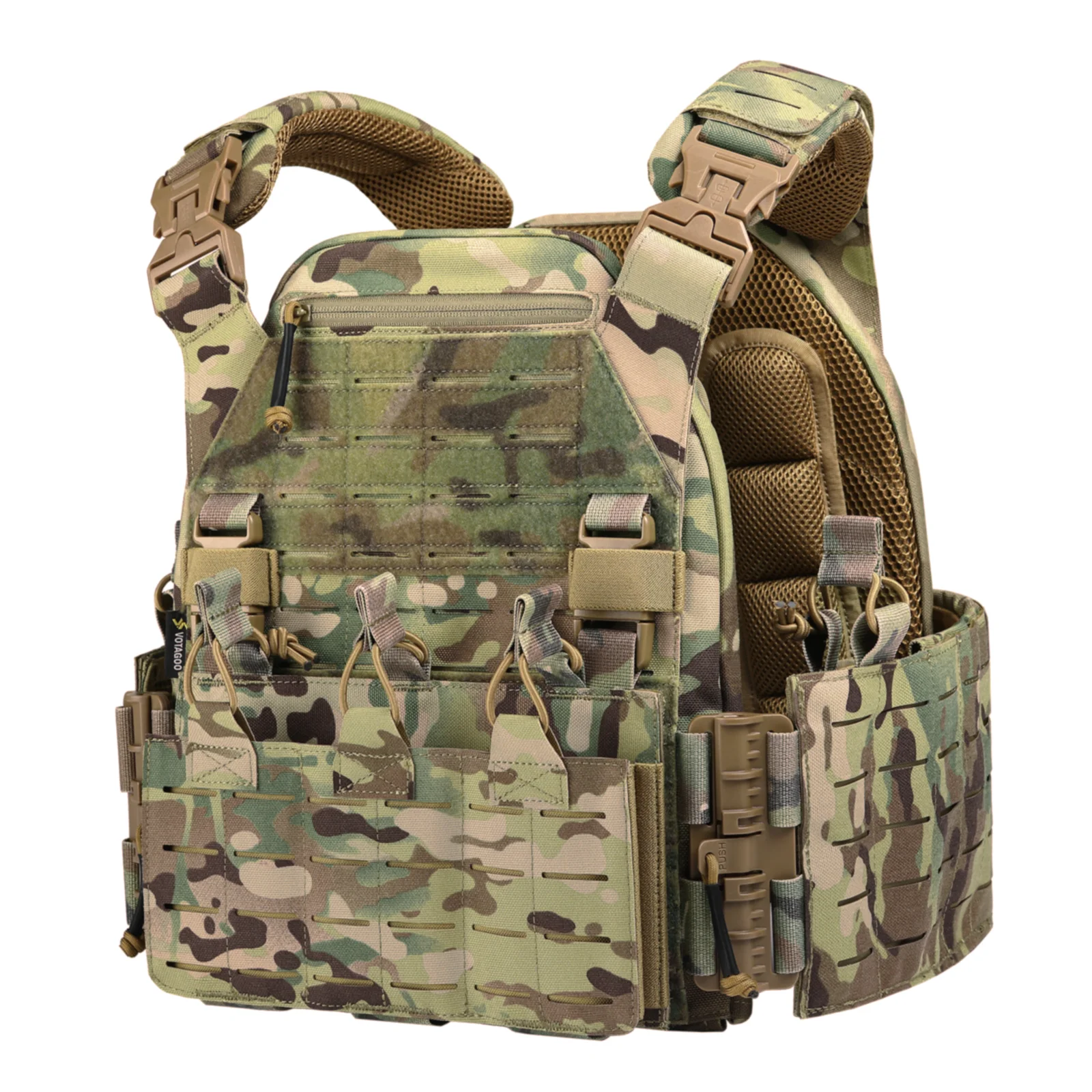 PTG 500D Nylon Cordura Tactical Gear Chaleco Tactico Molle Combat Plate Carrier Tactical Vest