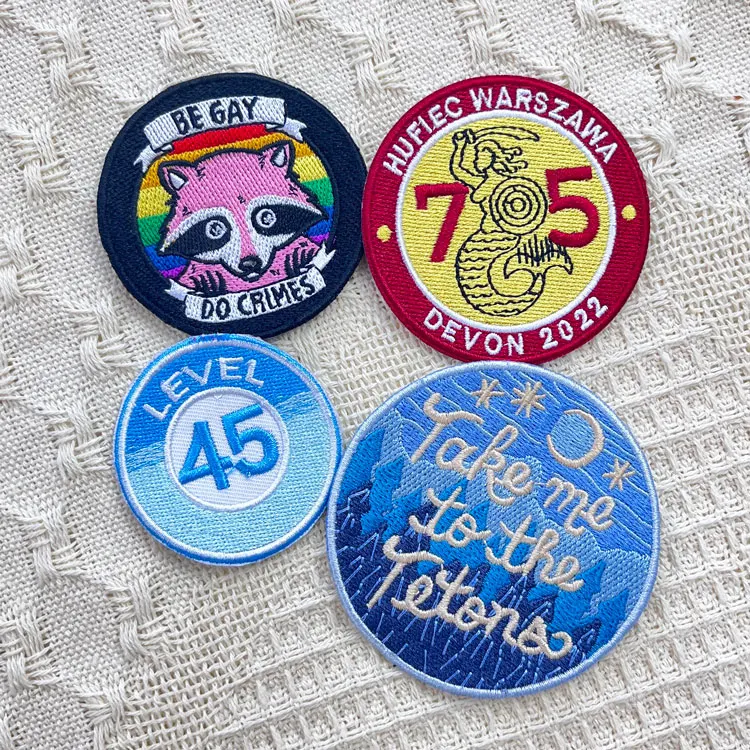 VastGifts Custom Patch Factory Price Clear Detail New Design Embroidery Patches For Bags