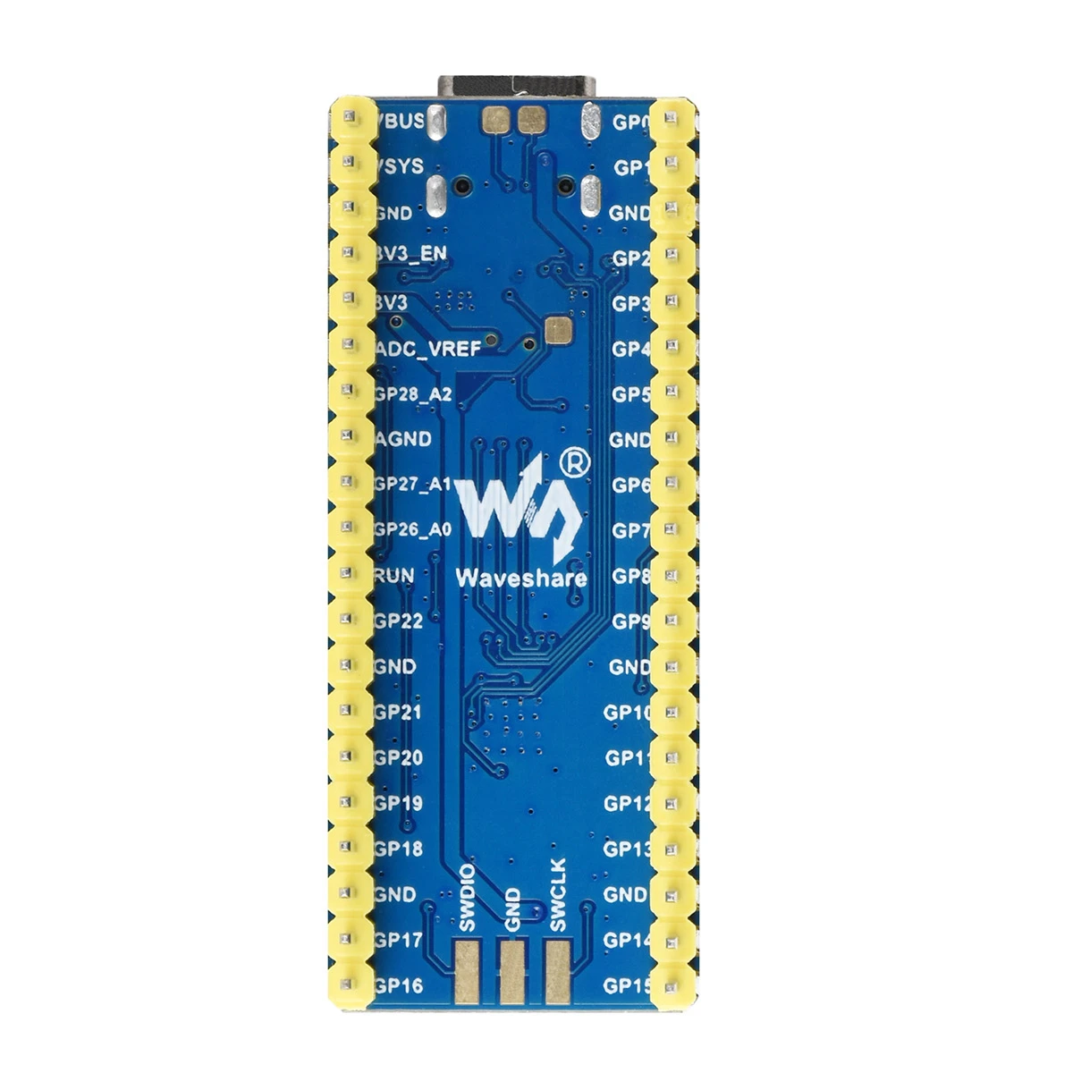 Waveshare RP2040-Plus, a Pico-like MCU Board Based on Raspberry Pi MCU RP2040, Plus ver.