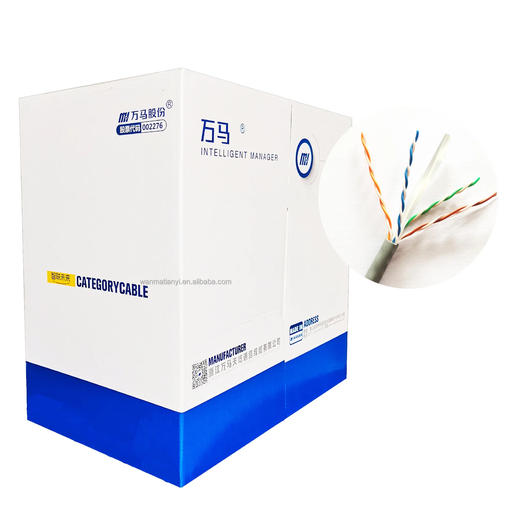 Сетевой кабель UTP Cat6 для использования в помещении медный 23 awg 1000 футов lan cat6 utp