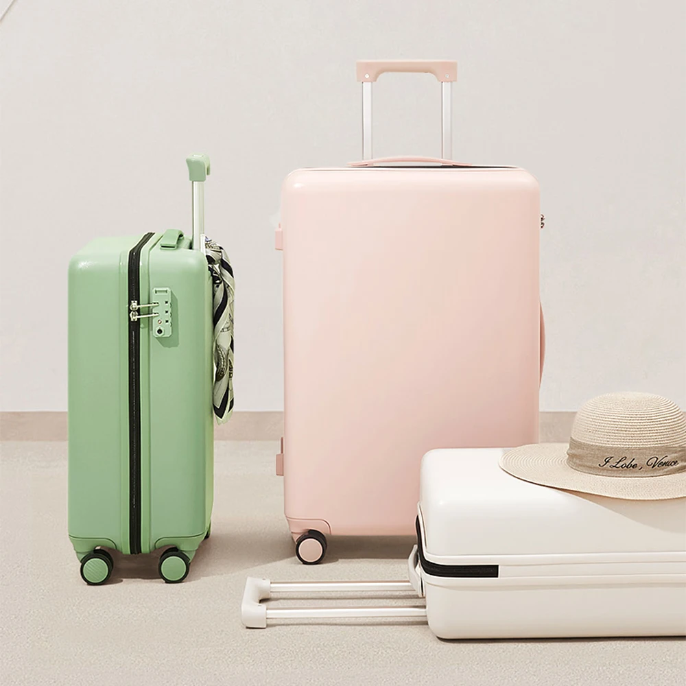 AJI 2021 Hot Sale Travel Suitcase Set 16 18 20 24 26 inch Light Weight Aluminum Trolley Carry on Luggage