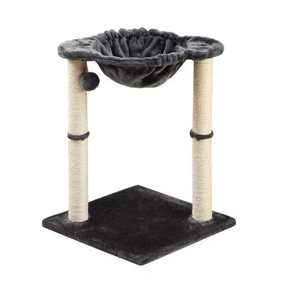 Top platform small cat tree with scratching post and hanging ball climbing activity tower for indoor cats Cat bed  for Kittens