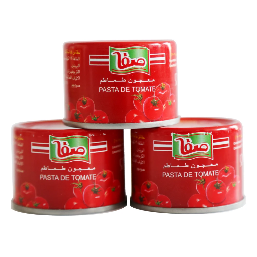 Safa tomato paste best brand to Africa 100% purity tomato paste in different sizes