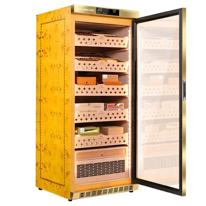 The Factory Direct Offer   Most Advanced Precise Climate-controlled Cigar humidor with full Spanish cedar wood