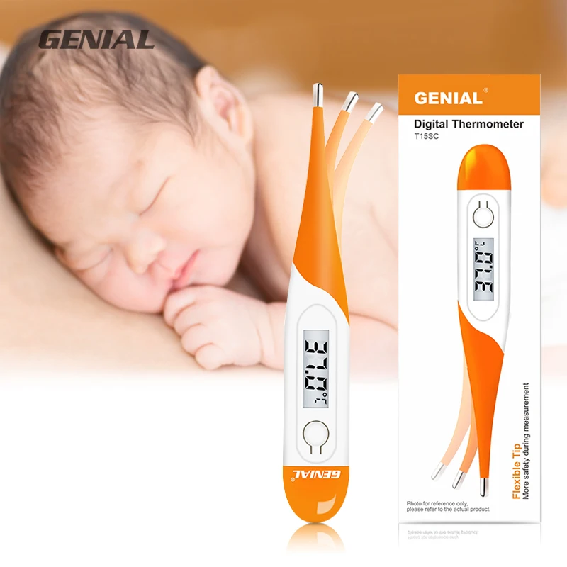 High accurate hospital thermometer oral mouth body thermometer home using flexible lcd electronic temperature