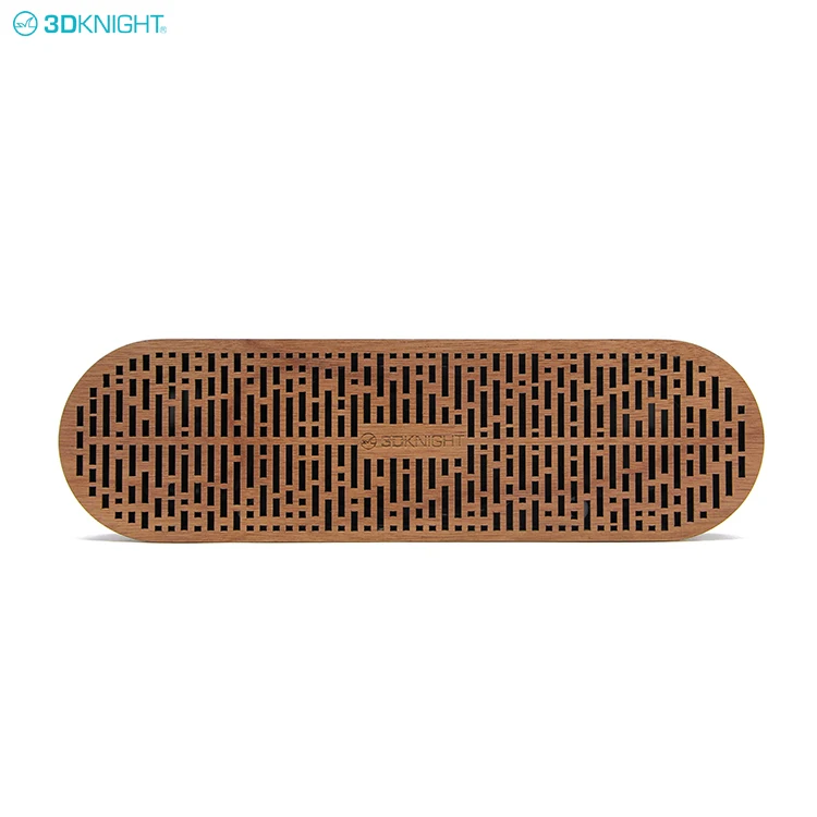3D KNIGHT New design wholesale bamboo wooden outdoor portable mini 10W HIFI stereo loud wireless Coopower Speaker