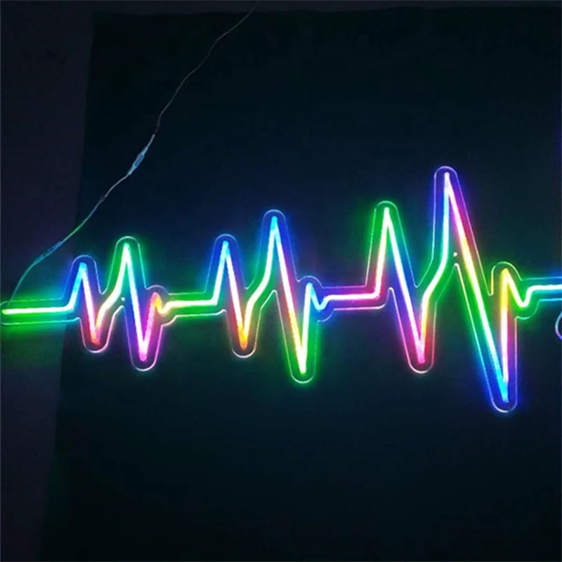 Настенная вывеска с акриловой печатью неоновая светодиодная RGB на заказ программируемая