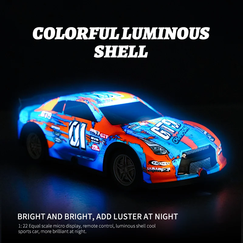 P220 1/22 Scale RC Car Unique Design Racing Vehicle Toy with Remote Control Lights for Kids