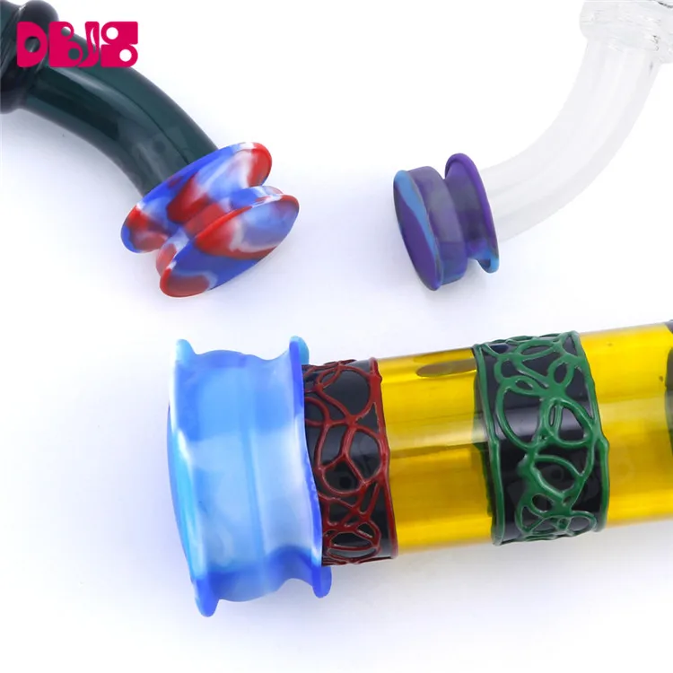 In stock smoking accessories cleaning caps custom Logo silicone water pipe caps kit