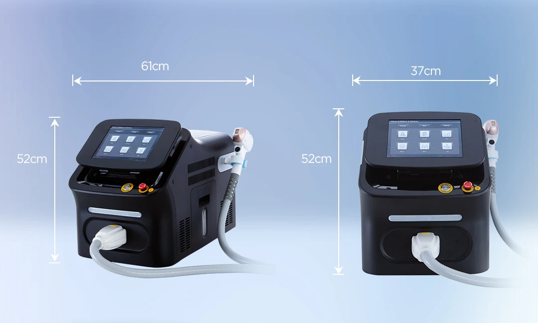 Beijing ADSS Factory Portable Multi-function 808nm 755nm 1060nm Permanent Diode Laser Hair Removal Machine