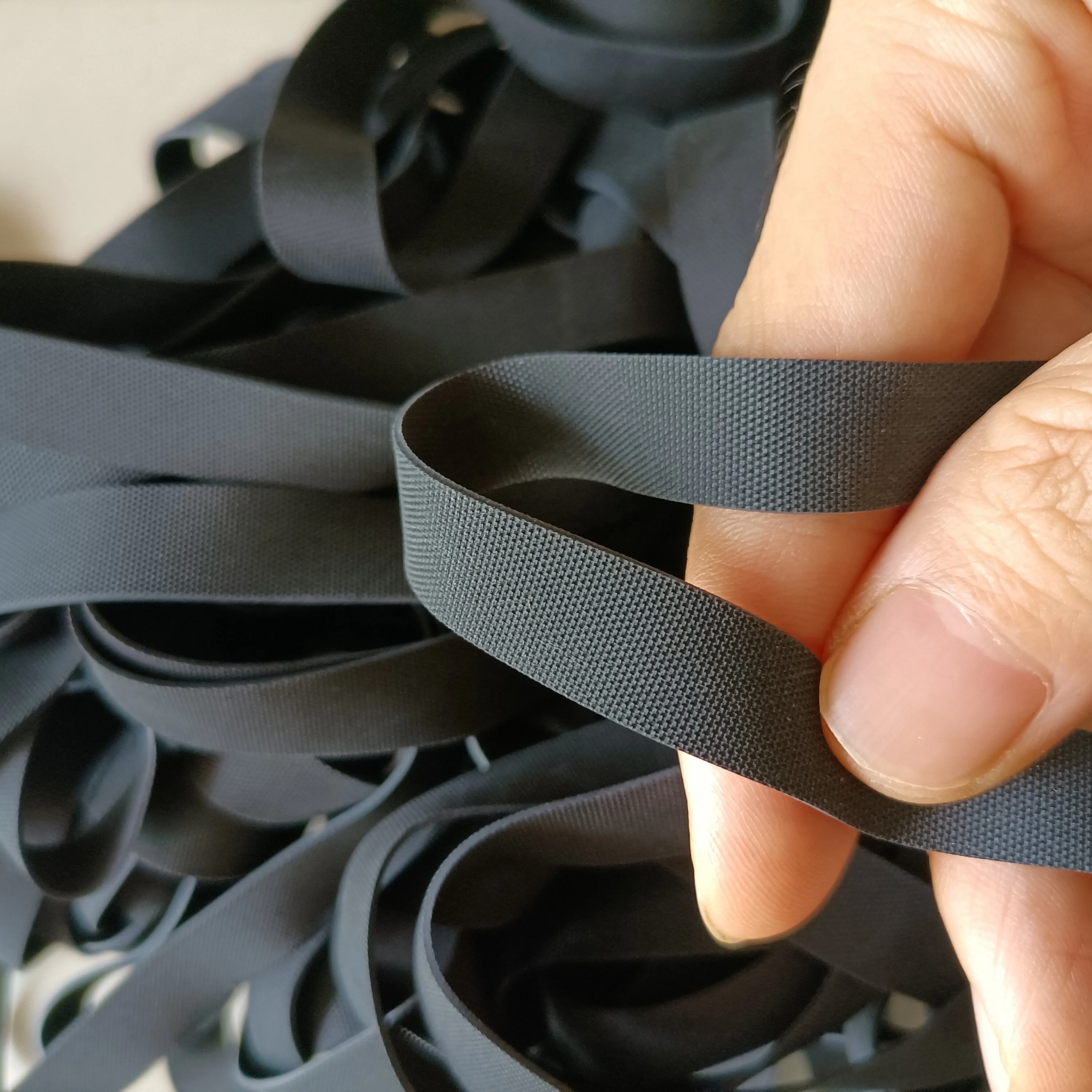 Rubber Textured Tape Oeko-tex  Elastic Rubber Tape for Swimwear underwear