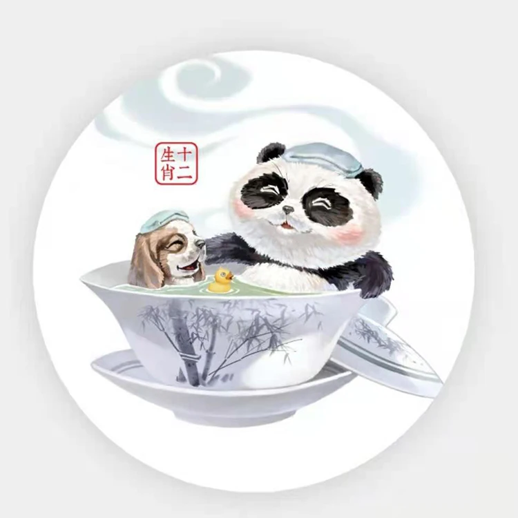Jia Yi панда Купание для собаки Zeramika Mendi Ceramiczne Keramicki Coaster доска диатомит Coaster