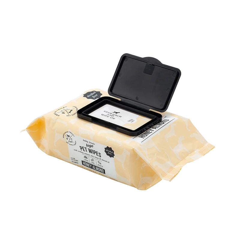 Eco Friendly 8120Pcs / Pack Private Label Synthetic Fiber Earth Bath Pet Cat Dog Puppy Pet Wet Wipes Deodorizing