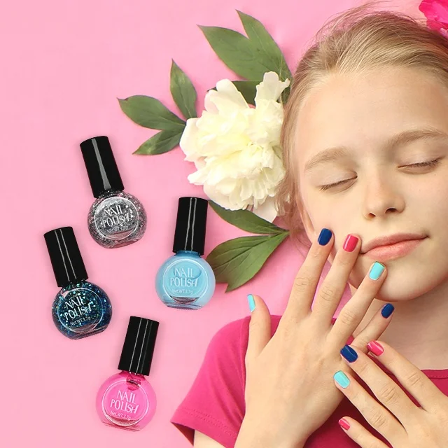 Akiaco wholesale custom girl gift non toxic quick dry peelable nail polish kit