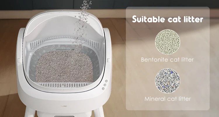 Wonderful design Smart cat sand box without rake large selfcleaning cat litter box for cats