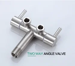 Stainless steel in and out of dual use washing machine double water tap
