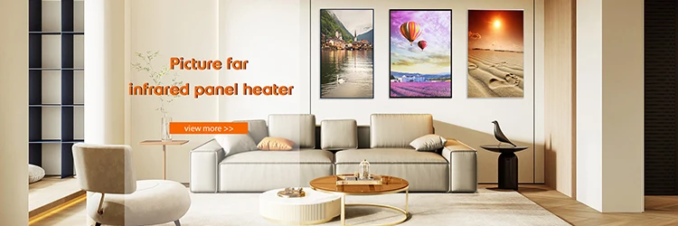 C series Europe market hot sale High quality UV picture aluminum frame infrared heating panel 60*60cm