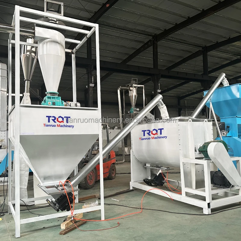 China manufacture Dry type fish food making machine floating pellets fish feed machine screw extruder machine
