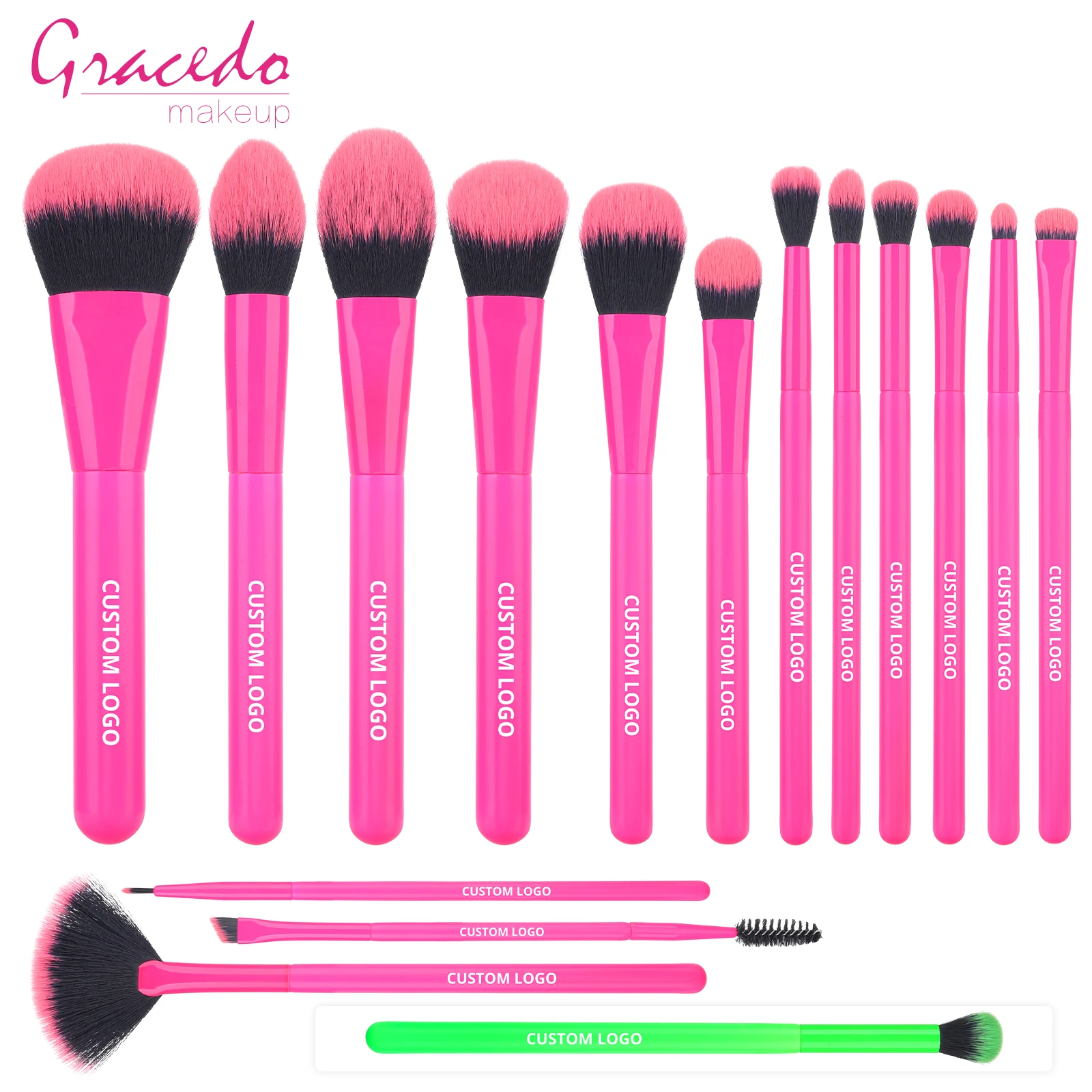 Gracedo makeup brush pinceaux maquillage professionnel makeup tool high quality custom logo professional makeup brush set