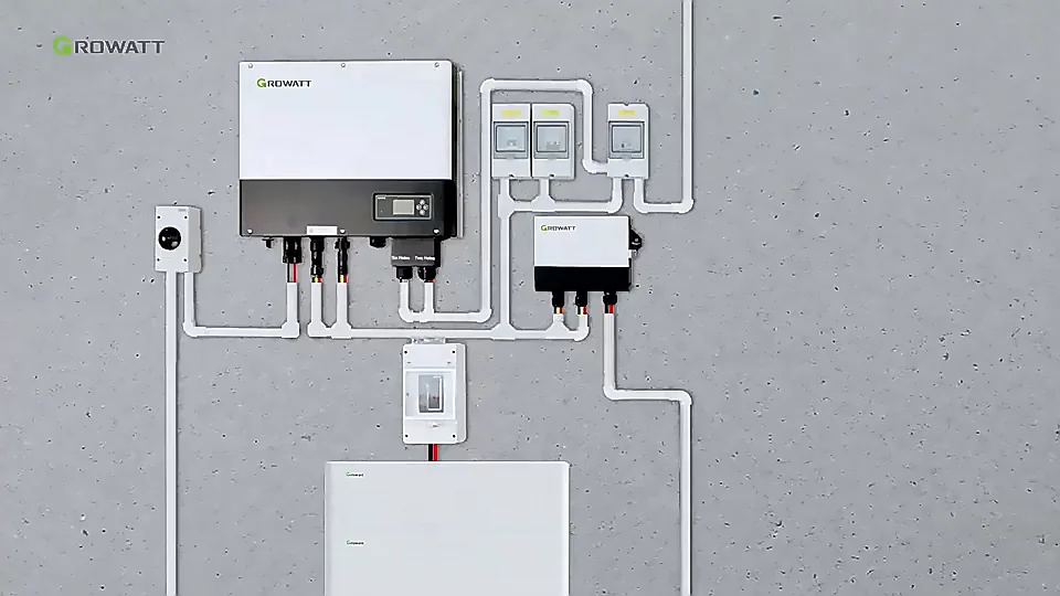 Growatt Solar Energy System Growatt Hot Sale Growatt SPF 5000 ES Solar Panels 5Kw Outdoor Solar Energy System 5000W OFF GRID SOL