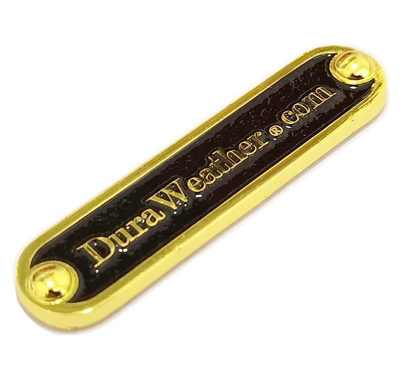 Custom Antique Brass Logo Plate
