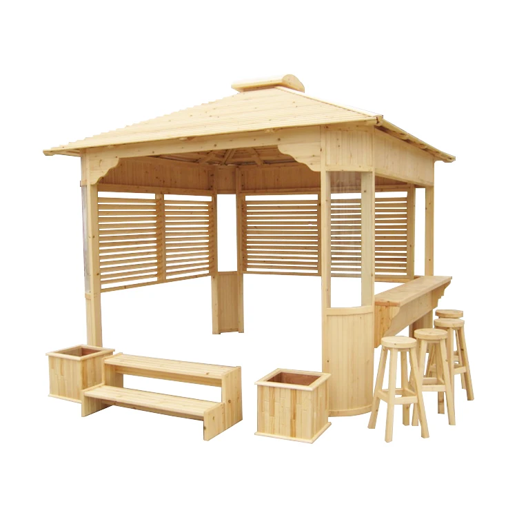 New Design Canopy & Gazebo & Pergola Garden Wooden Gazebo Outdoor Waterproof For Sale Patio Tent With Factory Price