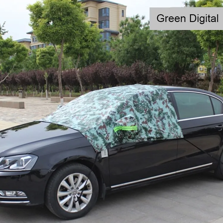 Car front windshield snow cover windscreen snow cover with hook and mirror cover