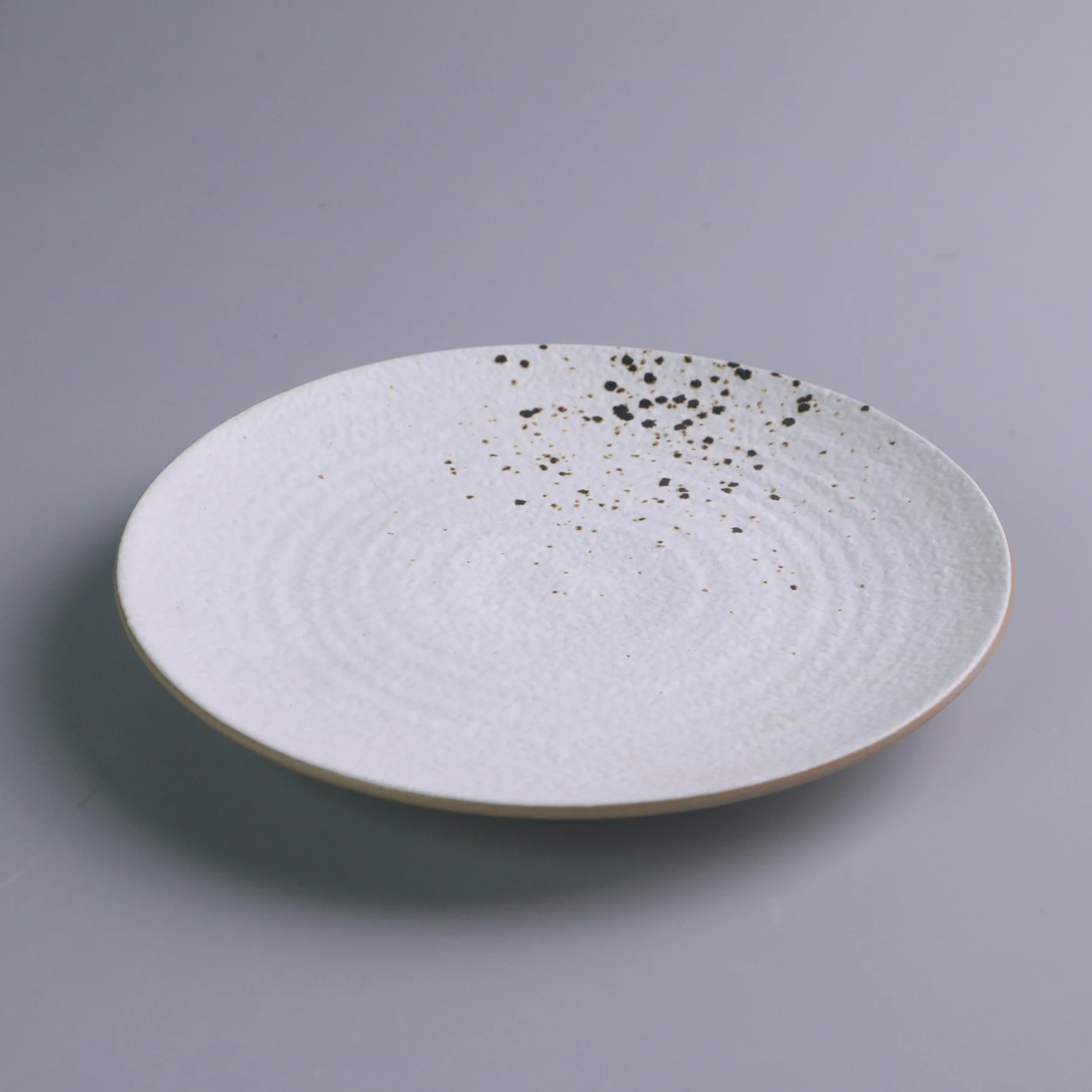 Nordic style wholesale restaurant porcelain frosted white dinner plate dishes customized ceramic plates for wedding