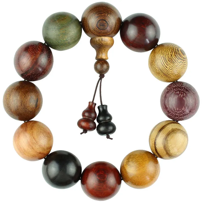 
Wholesale Play Wood Buddha Beads More Than A String Of Beads Colorful Sandalwood Bracelet Beads Rosewood Pear Wood 