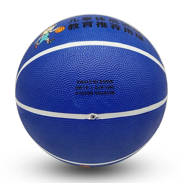 mini size 3 rubber toys ball soft touch blue basketball pelotas