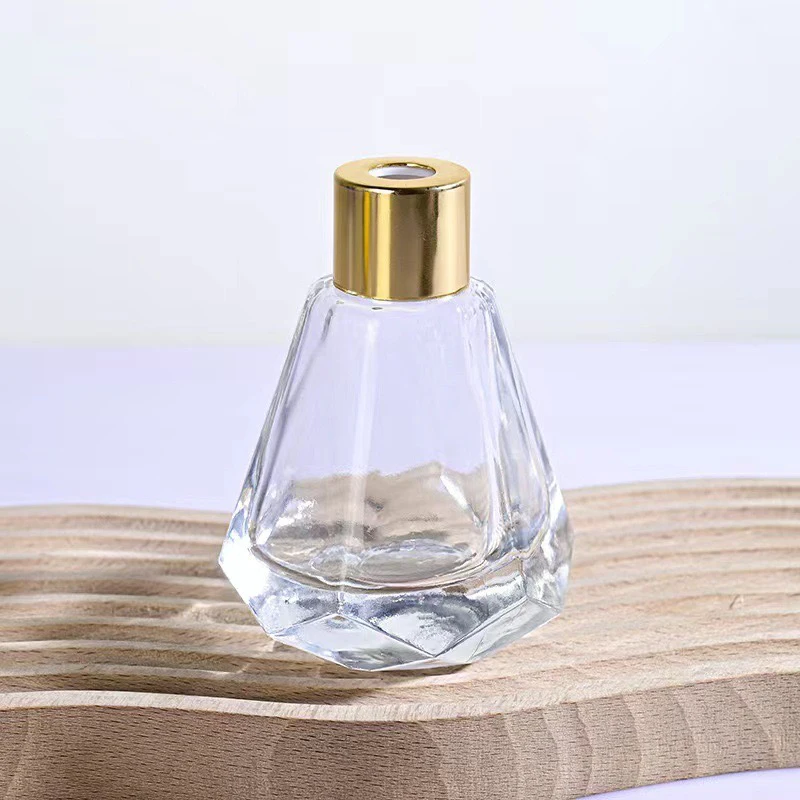 Factory Direct Sale Luxury Aroma Conical Aroma Luxury Glass Reed Diffuser Bottle
