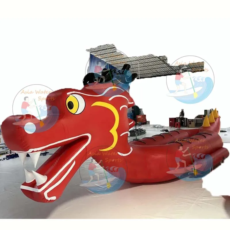 New Dragon Inflatable Ship double lane 12 seats Dragon Banana Boat 97cm big tube Dragon boats