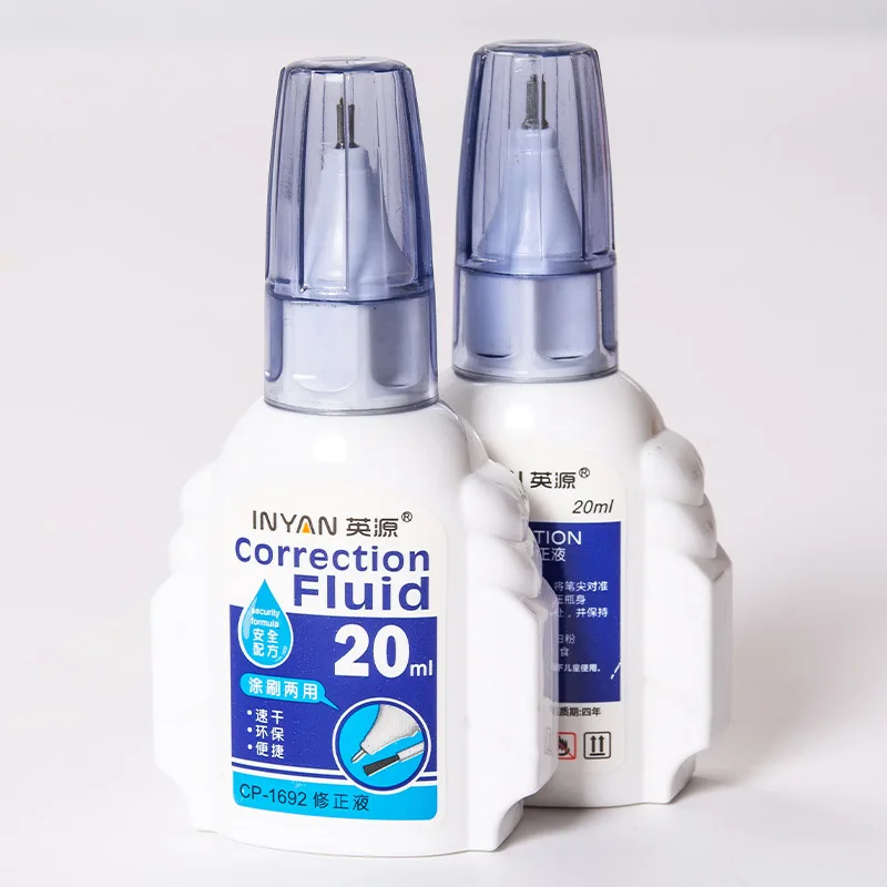Eurolucky Nice Correction Fluid Pen Student Quick Drying Correction Fluids Large Capacity Fluid Pen Correction