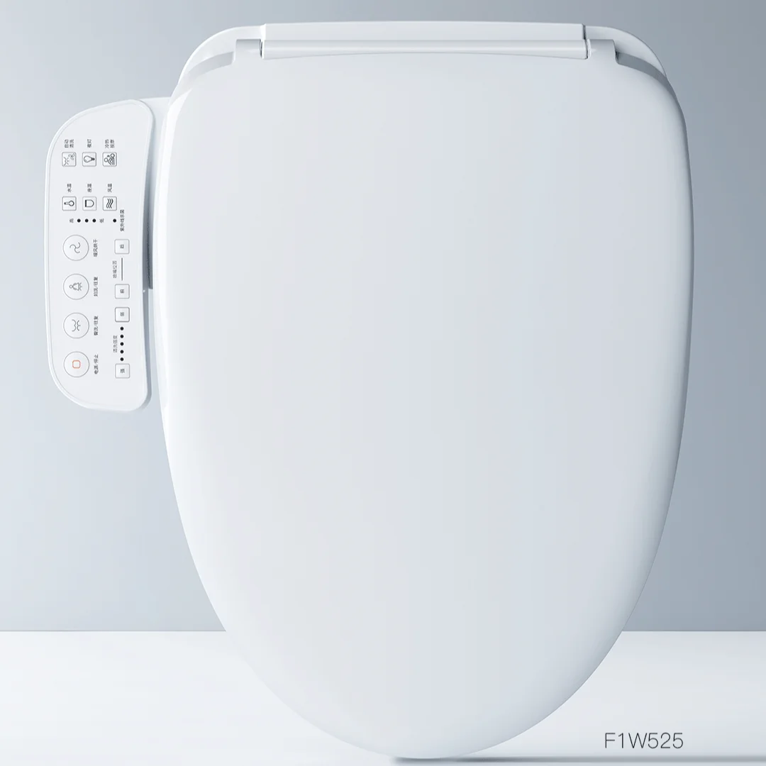 SANIWISE F1W525 Plastic Smart Toilet Seat Bidet Automatic Attachment Bathroom Toilet Cover Seat