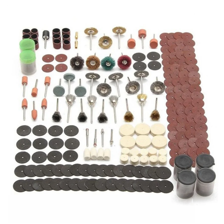 Набор аксессуаров для роторного инструмента FUJIMA, набор мини-сверл, абразивные инструменты, Наборы инструментов для шлифовки, полировки и резки, 208 шт.