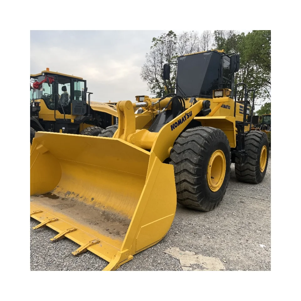 Good performing used komatsu wa380-3 front end wheel loader in shanghai yard