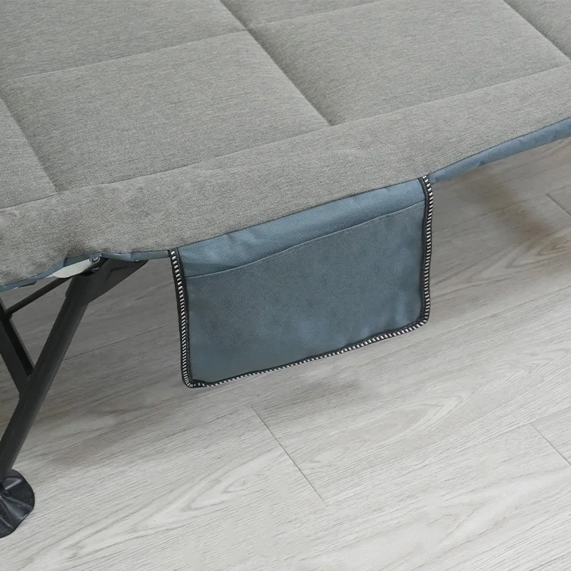 Camp Reclining Rest Chair Soft Cotton Mat Mattress Nap Cot Bed Portable Sleeping Travel Office Steel Folding Outdoor Camping Bed