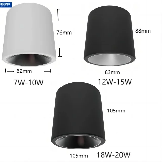10w15w18w20w30w LED modern cob aluminum downlight IP65 new design surface mounted led downlight outdoor