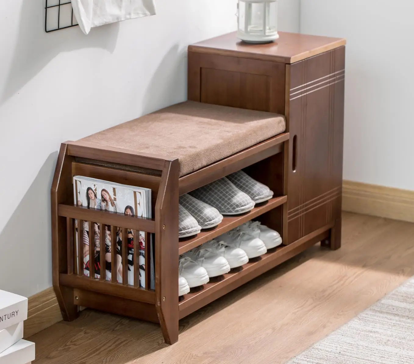 Shoe Storage Cabinet Shoe Rack Designs Wood Wholesale Storage Organizer Bench Stool Shoes Rack